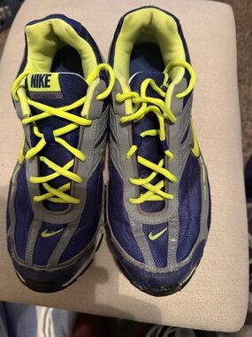Nike Navy and Neon Athletic Sneakers